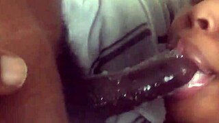 mmm this young black mommy slurps on monster bbc hungrily