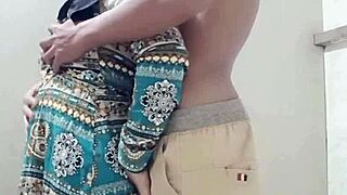 Neighbor's wife bent over fucking while husband works away