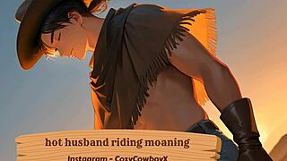 husband's wild riding unleashes erotic moans