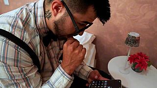 Karen Sleent catches stepsons sniffing panties, gets wet and fucks him hard.