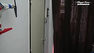 blonde tattooed glasses babe sucks cock uniform homemade pov