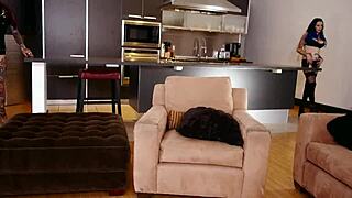 Jenevieve Hexx and Vinyl Vixon share big dick pov blowjob cumswap swallow