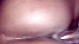 Ebony Stepsis Rides Dick To Wet Creampie!