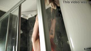 Pretty Redhead Bent Over In Shower For Rough Doggystyle Pounding And Cum Covered Quickie!