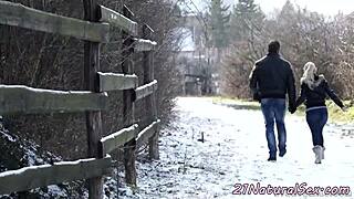 Beautiful Model Cockrides Lover in Erotic Missionary!