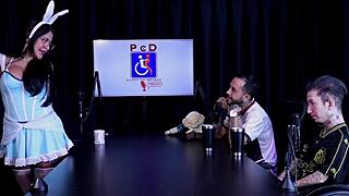 Tattooed Brazilian Tifany Rocha's Saucy Interview Casting Full of Sheer Red Putaria