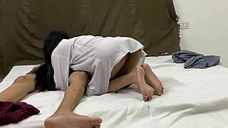 stepsis stripped naked nighttime climbed my monster cock rough