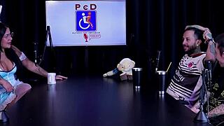 Tattooed Brazilian Tifany Rocha's Saucy Interview Casting Full of Sheer Red Putaria