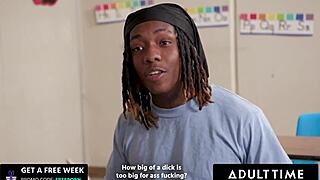 BIG TITS TEACHER LOLLY DAMES TRAINS STUDENT ASSFUCK DURING DETENTION