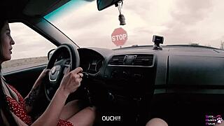 Long haired teen trades sucks and fucks for driver's license