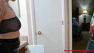 Gothic slut Tiffany Nacke summons long BBC for bareback pounding