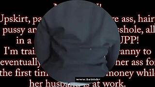 hey british mature upskirt wife takes cum in asshole