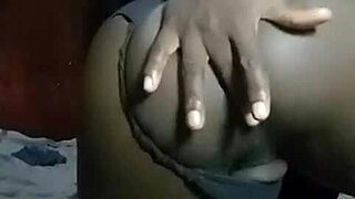 horny kenyan crossdresser rips clothes strips fat ass fingers gaping asshole solo anal play
