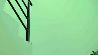 climbing stairs to finger my huge natural tits till i cum