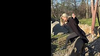 Quiet office girl turns wild party slut with big tits!