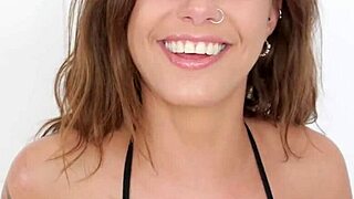 Kitty's first big cock POV swallow tease