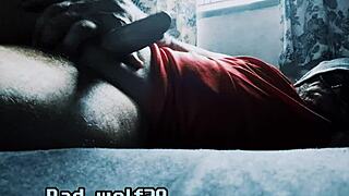 bad wolf28 strokes his thick cock hard outdoors