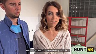 Hey babe, this slutty worker fucks her boss right in front of her boyfriend! 😈🍆 Who's jealous watching her shaved pussy get pounded outdoors? 🔥