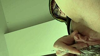 Waking up horny, jerking off all over my smooth trans pussy feels so good!