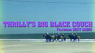 sexy sadie strips bubble butt on sofa rims bbc takes four creampies