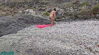 i shoved a stone up my ass and pussy on nudist beach