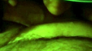 curly glasses girl deepthroats cock on hidden cam!