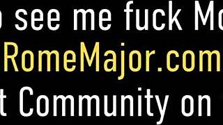 september reign cheats wildly, creampied deep by rome major's monster cock