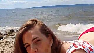 Beautiful Cristallgloss Deepthroats Monster Cock by River in 4K