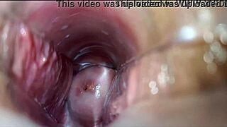 Intense close-up vaginal contractions during powerful female orgasm climax.