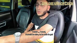 Blonde Big Ass Latina's Wet Car Blowjob Ends in Creampie