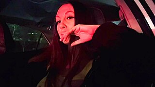 Artemisia Love flashes juicy big tits on car ride