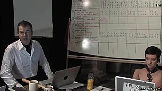 james mogul CHOKES gags deepthroats bound slaves in bdsm casting!