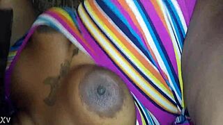 daddy's ebony 18+ slut takes monster black cock deep and wet