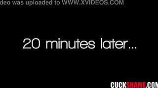 Cuck Watches Wife Gagged Fucked In Mouth Pussy