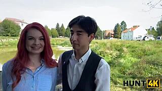Hunt4k: Busty Redhead Pickup Fucks Stranger Outdoor Cuckold BF Watch