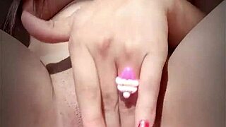 Argentinian fitness model milet fingers perfect athletic pussy outdoor taboo