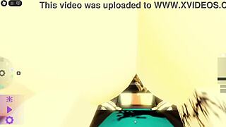 Lucky Bacon pounds cute teasing girl's tits and ass rough