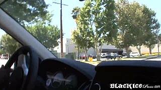 Bootylicious Ebony Envy Luv Rides Monster Cock in Heels Car Fuck!