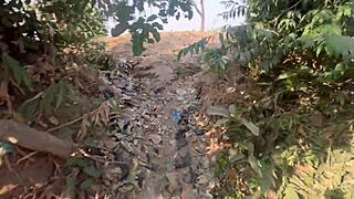 you wanna see us fuck shy village ebony with big black cock outside