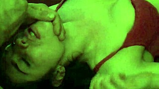 Jessica's Ass Pounded By Big Black Dildo After Facial