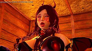 Sharlea & Glyssha Succubus Lesbians Lap Pussy!