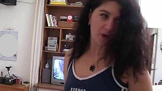 Italian Milf Amateur Sucks Cock Home Then Pisses Wild