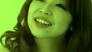 Japanese mirei oomori fingers hairy pussy moans orgasm toy couch uncensored!