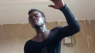 Kwameoppong65 shakes monster cock in steamy dance