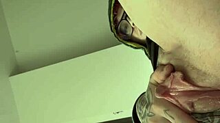 Waking up horny, jerking off all over my smooth trans pussy feels so good!