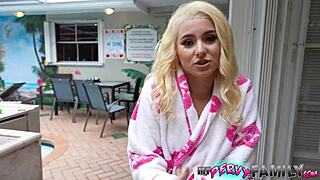 delinquent aria banks creampied bent over by father-in-law