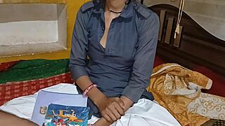 Teacher fucks college student girl hard in class