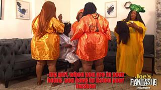 Ebonies Bend Over For Doggystyle At Ebony Bride's Wedding Orgy