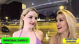 siblings sex olympics: cherry squirts while eliza deepthroats hard