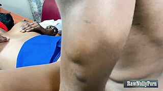 petite ebony classmate doggystyle tight pussy classroom moan